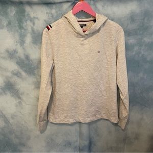 Tommy Hilfiger lightweight grey hoodie • crisscross back • size medium